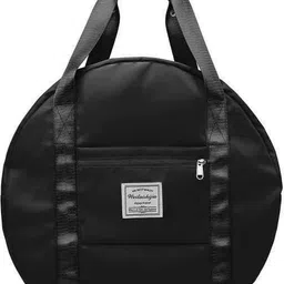 aahanshoppe 30 L Gym Duffel Bag - Round Multipurpose Bags for Women Duffel with Shoes Compartment Traveling Sports - Black-picture-28