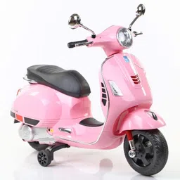 Vespa 12V Electric Ride On Scooter For Kids with Foot Accelerator 3-7Yrs Bike Battery Operated Ride On-image-19
