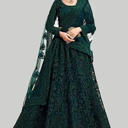 beautypiie Embroidered Semi Stitched Lehenga Choli image 2