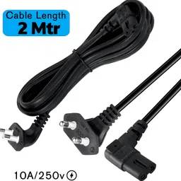 STORITE Power Cord 230 A 2 m Optical Fiber 2-Pin 2M L-Shape Universal Replacement AC 18AWG for Laptop Adapter image 2