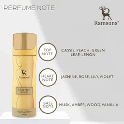 ramsons Exotica Gold Deodorant Spray-For Women image 3