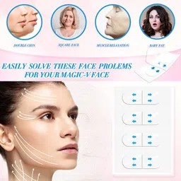 anywell products Face Lifting Sticker Invisible Waterproof Elasticity Wrinkle Lift Patches -40Pcs Face Shaping Mask image 4