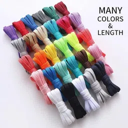 XERUS shoe lace Flat Black Grey White 120cm 3pair sneakers canvas Shoe Lace image 3