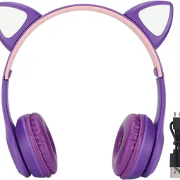 g2l LED Light Cat Ear 5.0 Noise Cancelling with Microphone Bluetooth Headset-picture-17