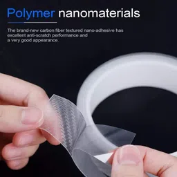 bhavrutt 5-D Anti Scratch Carbon Strips Fiber Protection car Tape, Car Beading Roll For Door, Bumper, Bonnet, Trunk image 2