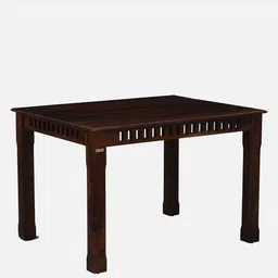woodsworth from pepperfry Drusilla Sheesham Wood 4 Seater Dining Set In Scratch Resistant Provincial Teak Finish image 5