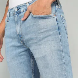 levi's Men Slim Mid Rise Blue Jeans image 5