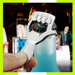 stealodeal StealodealStealodeal Silver Hand Bottle Opener Keychain for Men & Womens image 5