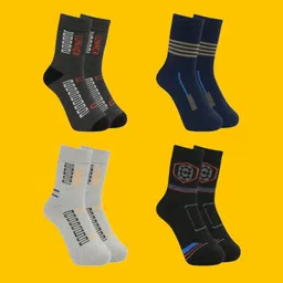 naosucura Men Graphic Print Mid-Calf/Crew image 1