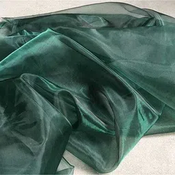 ramiv vastra Unstitched Organza Multi-purpose Fabric Solid image 3