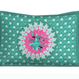 kaany fab Cotton Single Flat 144 TC Jaipuri Prints Bedsheet image 3