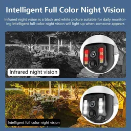 AVOIHS Solar-Powered Wireless Camera 4G PIR Sensor HD Recording 2Way Audio Night Vision Security Camera image 5