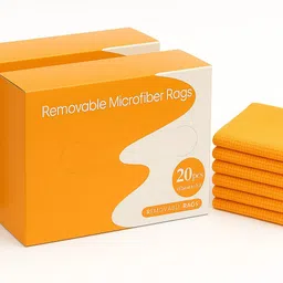 showgirl Orange Premium Microfiber Cleaning Cloth & Towels for Cars Cleaning Rags, Pack 2 Wet and Dry Microfiber Cleaning Cloth-picture-14