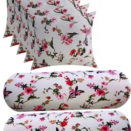 Microfibre Floral Bolster Pack of 7-image-98