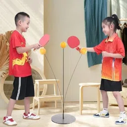 helistr Table Tennis Self-Training Kit | Ping Pong 2 Rackets & Balls for Beginners Table Tennis Kit-picture-10