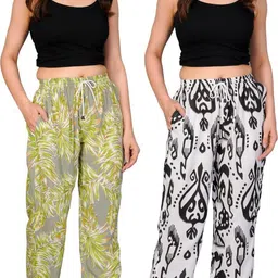 nishwomen Pack of 2 Women's Regular Fit Printed Track Pant,Lower Women Pyjama-picture-19