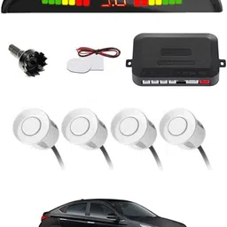 zplus Universal 4 White Reverse Parking Sensor With LED Display For Cars-295 Safety of Passengers/Car One Alarm Kit-1491 Parking Sensor-picture-26