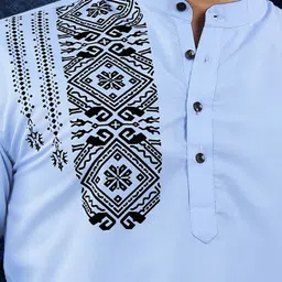 vebnor Men Solid Polyester Straight Kurta image 3