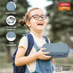jaypee JPWAVESTEEL-JRPEACOCKPLUM 2 Containers Lunch Box image 5
