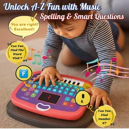tagos bazar Learning Educational Computer Kids Piano Laptop with Led Screen & Music image 2