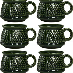 caffeine Pack of 6 Ceramic Handmade Bubble Tea Cup-picture-15