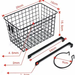 pikify Door Storage Basket with Hair Dryer Holder Drawer Cupboard Cabinet Hanging Rack Steel Wall Shelf image 2