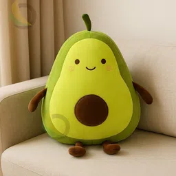marselite Green Avocado Soft Toy with Brown Pit Design for Home Decoration - 35 cm image 5