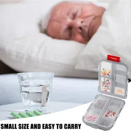 bbbikini 7 day protable travel pill box,medicine box pill organiser for travel and daily use-C Pill Box image 4