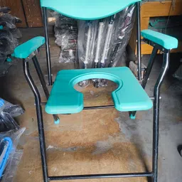 cutfine Foldable Shower Commode Chair For Toilet,Comfortable For Elderly Pregnant Women Commode Chair image 3