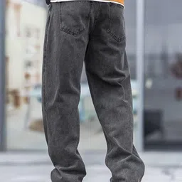 denim life Men Loose Fit Mid Rise Grey Jeans image 2