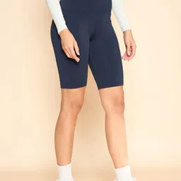 color capital Solid Women Dark Blue Tights image 4