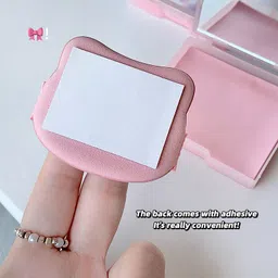 daimanpu Gege Facial Tissue and Finger Dabber with Mirror, Instant Oil Control image 4