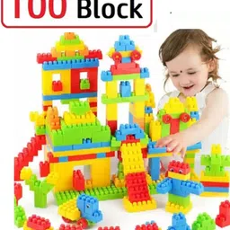 toys n smile 100pcs DIY Building Block Toy for Kids Fun Learning Activity Train Blocks-picture-22