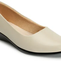 yuggi Women’s Matte Wedge Heel Pumps for Office & Casual Wear Bellies For Women image 2