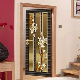 cratve design 78 inch Door Sticker For door /almirah/frdige/table/wall/office door,home size 30x78 Self Adhesive Sticker image 2