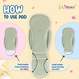 liltoes Washable & Reusable Baby Cloth Diaper (Ice Polar,Hawaiian Pineapple) image 2