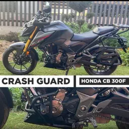 zana CRASH GUARD WITH SLIDER TEXTURE MATT BLACK HONDA CB300F image 1