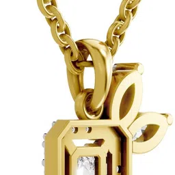 Sparkles Certified Lab Grown Diamond 14kt Yellow Gold Pendant image 4