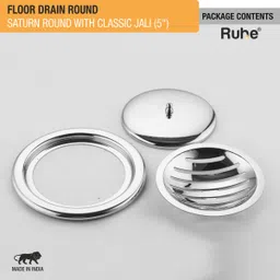 ruhe Floor Stainless Steel Push Down Strainer image 3