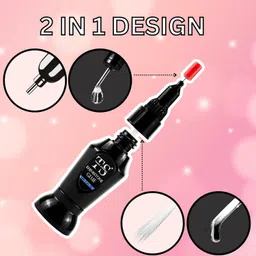 thr3e strokes Nail Rhinestone Glue with Brush/Pen Strong Adhesive 2in1 Nail Glue for Nail Art image 2