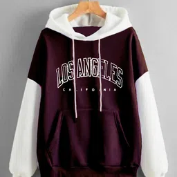 modernsshop Men Full Sleeve Color Block Hooded Sweatshirt image 1