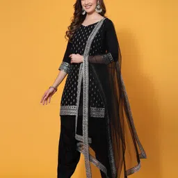 skylee Women Viscose Rayon Kurta Patiala Dupatta Set-picture-13