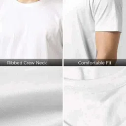 madhav Men Printed Round Neck Polyester White T-Shirt image 4