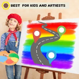 fast rush Premium Canvas Board 2(8x10) Canavs pennel Cotton Soft Touch Acrylic Primed Board (Set of 2) image 2