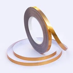 prime avtar Self-Adhesive Decorative Golden Tape for Tiles Line Gaping 10 mm x 12 m Golden Reflective Tape-picture-48