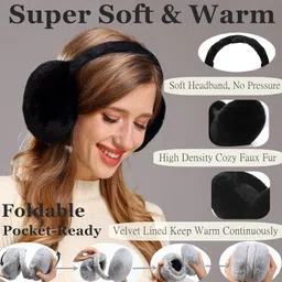 reffer Latest Style cute Ear Muffs Ear Warmer for Girls and Women (10 years & above). Ear Muff image 2