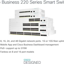 CISCO Business CBS220-48T-4G Smart Switch | 48 Port GE | 4x1G SFP 48 Ports 1000 Mbps Network Switch image 3