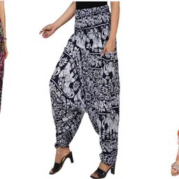 narnari Printed Rayon Women Harem Pants-picture-27