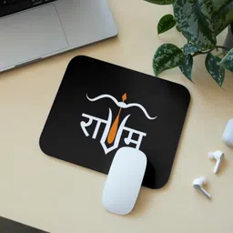 Zipcartz Jai Shri Ram Printed Mousepad | Religious Desk Accessory | Non Slip Base Mousepad-image-39