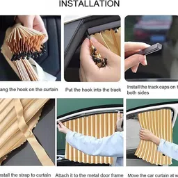kwt Universal Car Side Window Sun Shade Curtains Car Curtain image 3